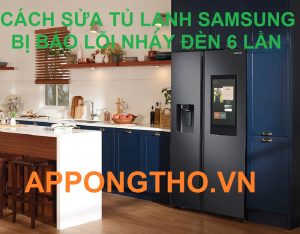 Dấu Hiệu Tủ lạnh Samsung Lỗi 6 Tiếng Nháy Đèn Đỏ Trong 1 Nhịp